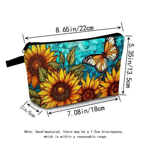 Butterfly Makeup Bag Elegant 3D Flutter Design Cosmetic Pouch for Women Travel Toiletry Organizer Cute Butterfly Makeup Bag for Teens