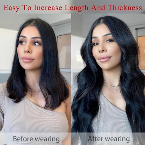 Clip in Hair Extensions Real Human Hair Straight 20 Inch 7pcs 120g Clip ins Hair Extensions Brazilian Remy Human Hair Clips Double Weft Human Hair For Women