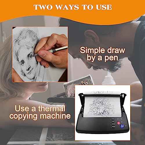 Tattoo Practice Skin With Transfer Paper - 35Pcs Kit Including 10Pcs Double Side Skin and 25Pcs Stencil Paper for Supplies