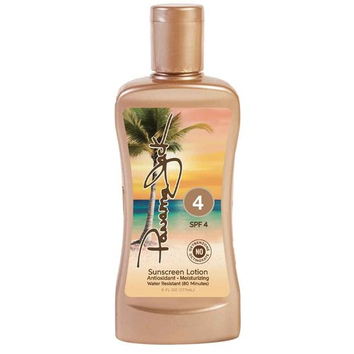 Panama Jack Sunscreen Tanning Lotion - SPF 4, PABA, Paraben, Gluten & Cruelty Free, Antioxidant Moisturizing Formula, 6 FL OZ (Pack of 6)