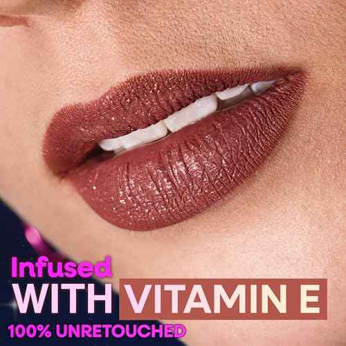 wet n wild Mega Glitter Shimmer Liquid Lipstick, Matte-to-Glitter Finish, Lightweight Formula, Comfortable Wear, Vitamin E-Infused for Nourished Lips, Vegan & Cruelty-Free - Hear Me Out