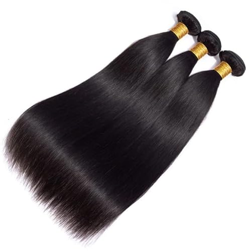 Human Hair Bundles 20 22 24 Inch Straight Bundles Human Hair Natural Color Human Hair Bundles Double Weft Extension 300g