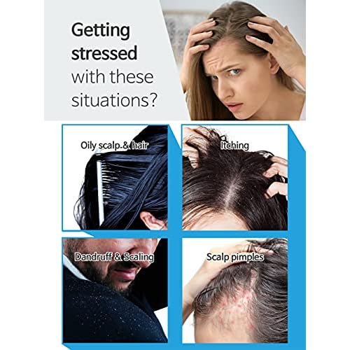 BallVic Sebo Shampoo - Itchy Scalp Trouble Care Dandruff Treatment Hair Loss Shampoo for Seborrheic Dermatitis Eczema Men and Women 2.8 Oz (500g)