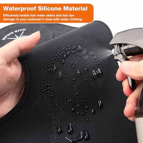 Noverlife Hair Cutting Collar, Waterproof Silicone Hair Dye Collar, Barber Hair Cutting Pad Haircut Neck Wrap for Salon