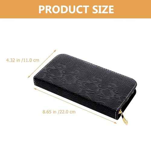 Leather Hairdresser Scissor Case - Grey Hair Stylist Shear Holder with Zipper Closure, Hair Tool Organizer for Salon and Travel