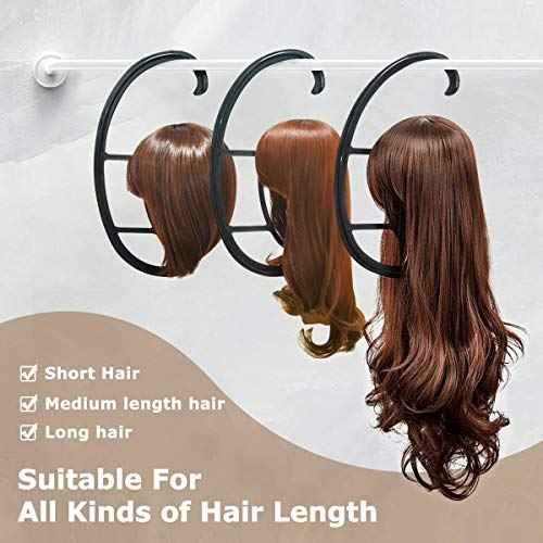 Dreamlover Hanging Wig Stand, Head for Wigs, 4 Sets