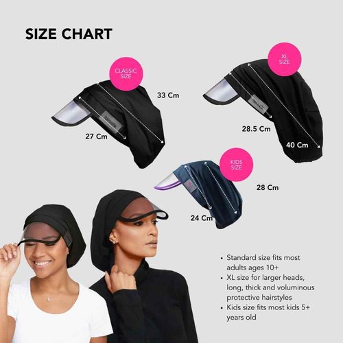 Hairbrella 100% Waterproof Rain Hat, Satin-Lined Cap, UV Sun Protection, Full Hair Coverage, Packable Travel Accessory Cranberry