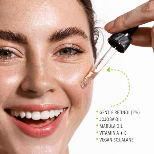 Retinol2 Facial Oil Serum with 2% Advanced Gentle Retinol, Vitamin A+E+F ? Freshly Made Anti-Aging, Hydrating, and Firming Formula | 30ml
