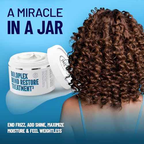 Bold Uniq BoldPlex Hair Mask - Deep Conditioner For Dry, Damaged Hair - Mascarilla Para El Cabello - Helps Repair and Nourish Curly, Bleached, or Frizzy Hair - 6.76 Fl Oz
