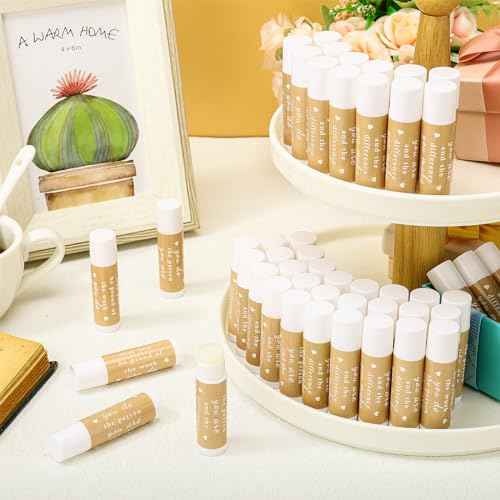 Demissle 100 Pcs Thank You Lip Balm Appreciation Gifts Bulk Inspirational You're the Balm Vanilla Ingredients Lips Care for Thanksgiving Christmas Appreciation Favor Employee Coworker Volunteer