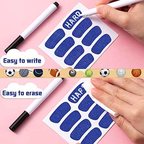 Leelosp 160 Pcs Eye Stick Softball Baseball Glitter Sports Eye Stickers Bulk Adhesive Strip School Items for Baseball Softball Football Lacrosse Sports