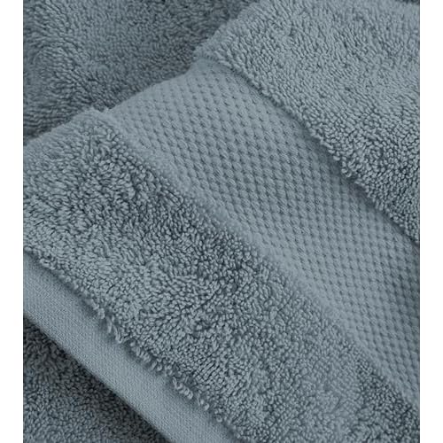 Delara Towels Cotton Washcloths Set 100% Organic Cotton, GOTS Certified Premium Quality Face Cloths, Feather Touch Technology Highly Absorbent and Soft Feel Fingertip Towels, Pack of 24