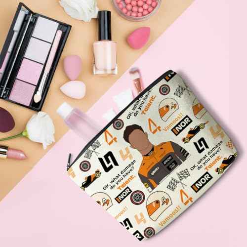 LONGXIN Racing Fans Gifts for Women Girls Makeup Bag Cosmetic Bag