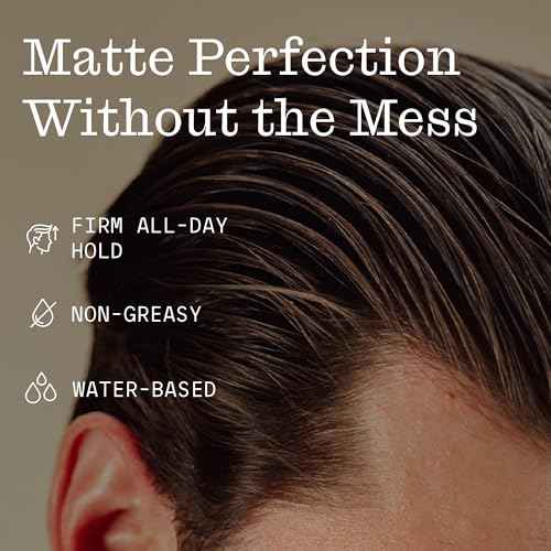 Firsthand Supply Hair Clay Pomade for Men & Women ? Matte Clay Finish & Extra Strong Hold ? Non-Greasy, Water-Based Organic Pomade ? Easy to Restyle ? Ideal for Short to Medium Hair Length ? 3oz