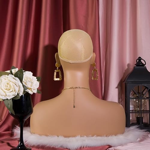 Manneqquin Head With Shoulders for Wig, Displaying Wig Heads Realistic Femal Manikin Head