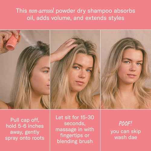 DAE Fairy Duster Dry Shampoo Powder - Non-Aerosol Natural Ingredients, Absorbs Oil & Refreshes Roots
