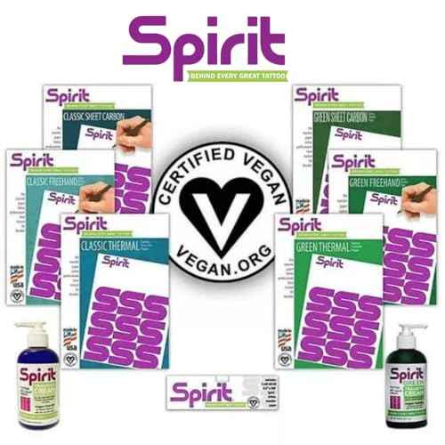 Spirit¢ç Tattoo Clear Carrier, 14 Inch - Thermal Tattoo Paper Transfer, Panenka Machine Recommended Tattoo Transfer Paper, Proudly Made in The USA