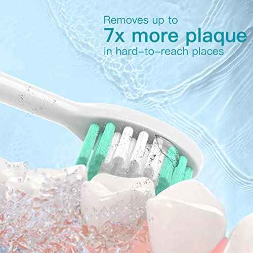 Replacement Toothbrush Heads Compatible with Aquasonic Vibe Series - 8 Pack Electric Brush Heads Compatible with Aqua Sonic Black Series/Black Series Pro/Duo PRO Series (White)