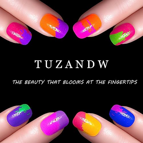 Press on Nails Short Square Fake Nails with Flower Designs Simple Glue on Nails Full Cover False Nails Press ons Acrylic Glossy Stick on Nails for Women Girls 24 Pcs