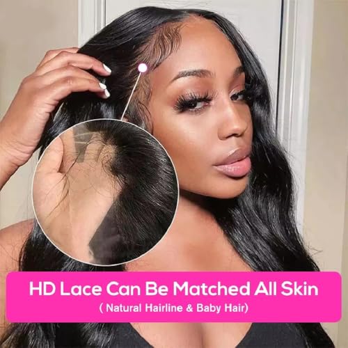 12A Straight Bundles with Closure Human Hair 16 18 20+14 Inch 100% Unprocessed Virgin Brazilian Straight Human Hair Weave 3 Bundles Deals with 4x4 HD Lace Closure