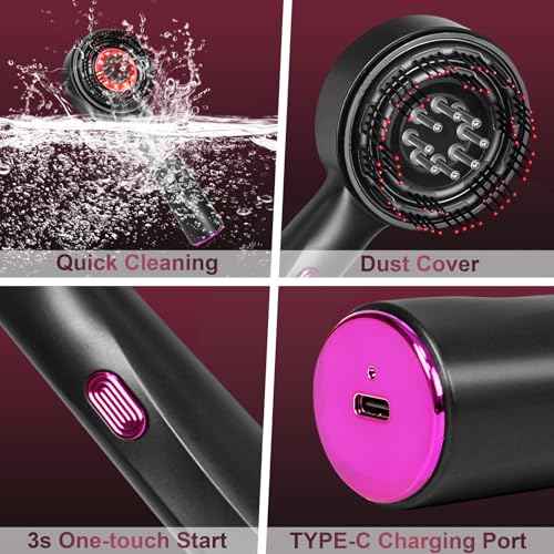 Laser Therapy Hair Growth Comb, Hair Oil Applicator,Electric Scalp Massager Hair Growth with IPX7 Waterproof