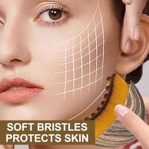 New Lymphatic Contour Face Brush, Dry Brushing Face Brush, Lymphatic Drainage Massager for Face, Chin & Jawline Sculpting, Ergonomically Designed to Fit The Skin Precisely and Relieve Fatigue (2PCS)
