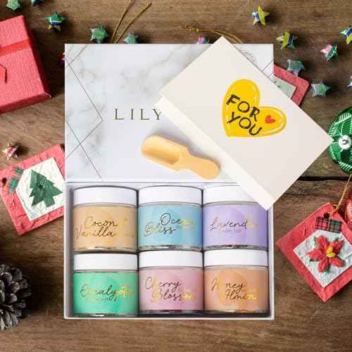 Mothers Day Gifts for Mom - Luxury 9-Piece Floral Epsom Salt Gift Set for Women, Bath & Body Gift Set in Elegant Box | Perfect Christmas, Birthday Gifts for Her & Him, All Occasion Holiday Present