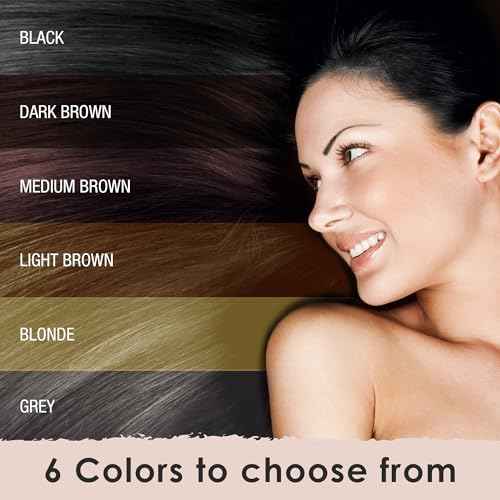 Hair Fibers for Thinning Hair For Women, Men. Plant-Based Formula for Instant Hairline & Bald Spot Coverage. Non-Itchy, Easy to Wash Out (Black)