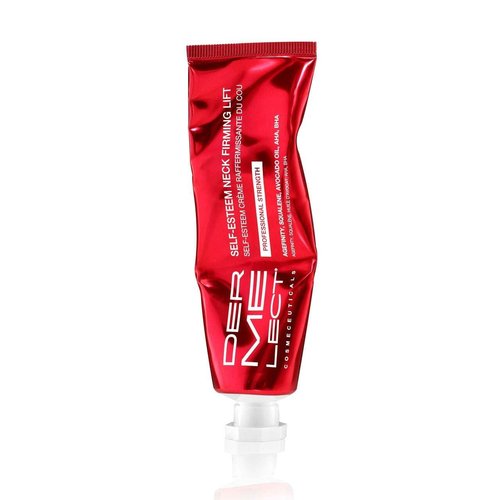 Dermelect Self-Esteem Neck Firming Lift Professional - Anti Aging Cream with Agefinity, Squalene, Green Tea Toning Hydrating Firming Treatment for Crepey Sagging Skin, Tech Neck 2 oz