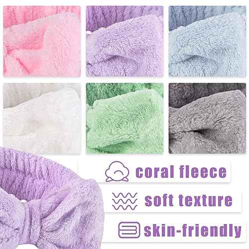 Shindel 6Pack Spa Headbands, Skincare & Makeup Headbands for Face Washing, Gift for Teen Girls, Stocking Stuffer