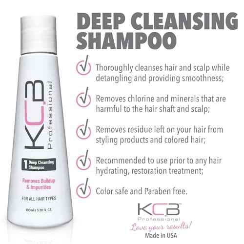 Smooth System, 2 Steps Brazilian Keratin Hair Treatment for Smoothing and Hair Frizz Control, Complex Blowout, Straightening, All Hair Types, Formaldehyde Free, 3.38 Fl oz / 100ml Kit