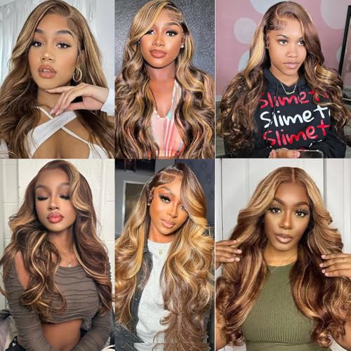 Highlight Human Hair Bundles P4/27 Body Wave Bundles 32 32 32 Inch 2 Tone Honey Blonde Human Hair 3 Bundles