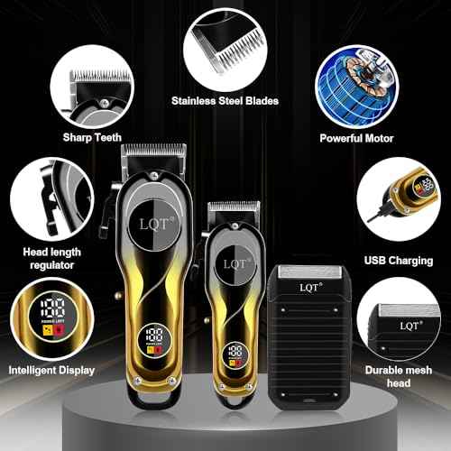 Hair Clipper Set Professional Hair Trimmer Electric Foil Shaver Razor for Men Haircutting Machine for Barber Clippers and Trimmers Grooming Kit Nose Body Hair Trimmer