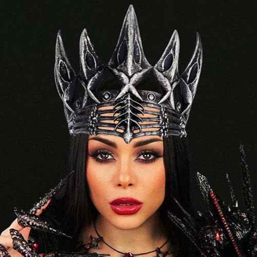 BARTOSI Halloween Crown Gothic Headpiece Vampire Headband Costume Headwear Hair Accessories for Women and Girls
