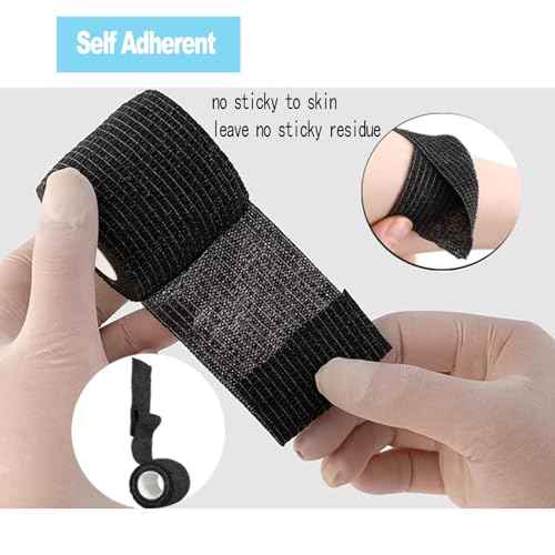 Tattoo Grip Tape - Beoncall 24pcs Self Cohesive Bandage Wrap 2¡±x 5 Yards Tattoo Gun Wrap Athletic Tape Tattoo Accessories Tattoo Supplies