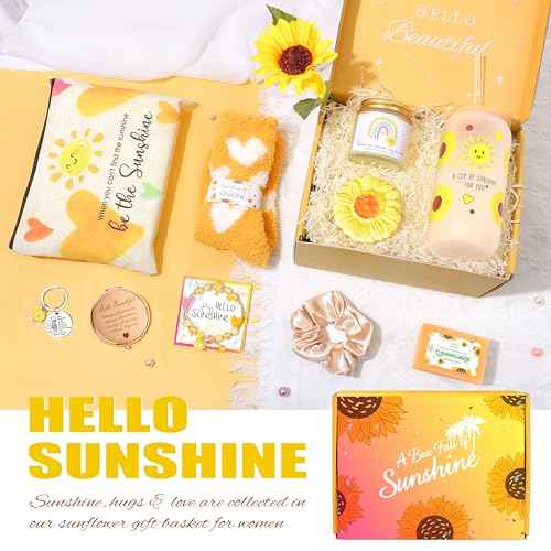 Get Well Care Package for Women, Birthday Gifts for Women, Feel Better Soon Basket, Sympathy and Thinking of You Gifts After Surgery Recovery