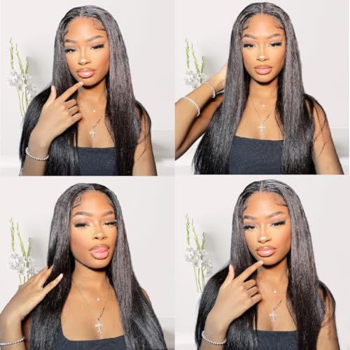 Straight Bundles Human Hair 20 22 24 Inch 12A 100% Unprocessed Virgin Human Hair Weave 3 Bundles Deal Human Hair Extension for Women Trippy Hair Bundles Human Hair Natural Black