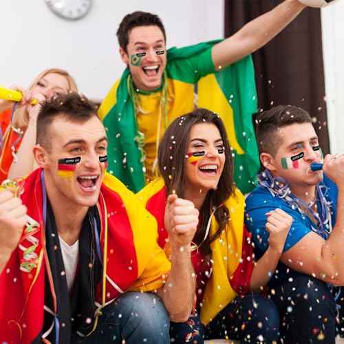 300 Pcs Eye Black Stickers, Softball Baseball Stickers Sports Eye Black Sticker Breathable Eyes Strips with 1 White Pencil Sport Adhesive Sticker for Football Lacrosse Fans Eyes Strip Birthday