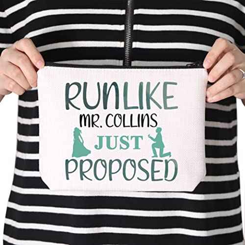 TSOTMO Book Fans Gift Book Lover Gift Movie Lover Gift Just Proposed Zipper Pouch Makeup Bag(proposed)