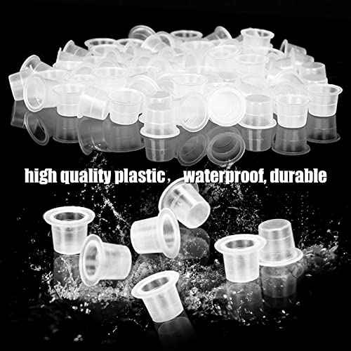 Rayyl Tattoo Ink Caps - 300PCS Pigment Tattoo Ink Cups Mixed #9 Small #13 Medium #16 Large Plastic Disposable Pigment Ink Cups...¡¦