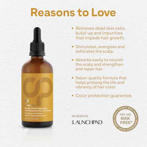Colorproof Biorepair Thicken Scalp and Follicle Care Serum 3.4 Fl. Oz. w/Fresh Lime, Eucalyptus, Mint Leaf & Rosemary Scent, Color-Protection and Fuller-Looking Hair