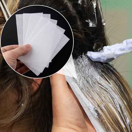 100pcs Perm Papers for Hair, End Wrapping Papers for Perm Rods, Disposable High Temperature Resistant Thick Toughness Hair Curling Styling Paper for Cold Hot Perms (3.3 x 5.5 in)
