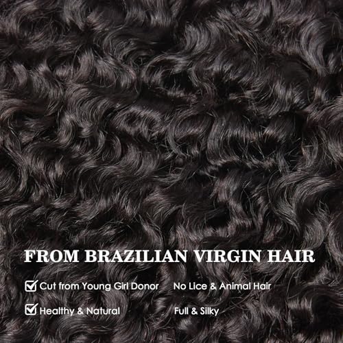 WEQUEEN Burmese Curly Bundles Human Hair 16A Brazilian Virgin Hair 14 16 18 Inch Thick Weave Natural Black