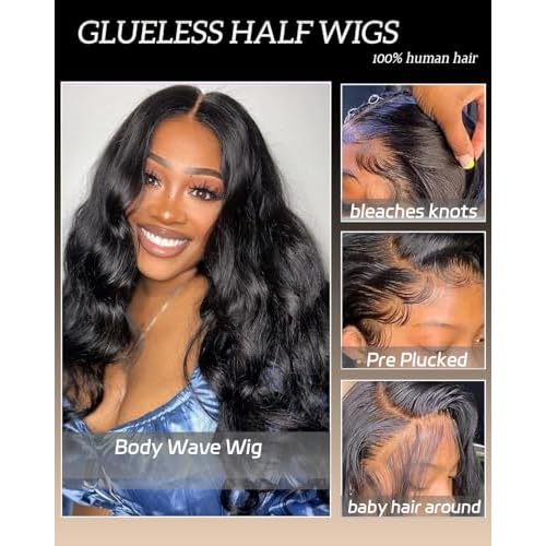 Sherico Body Wave Lace Front Wigs Human Hair Pull Go 13x6 HD Transparent Invisible Drawstring Snug Fit Glueless Curly Human Hair Wig for Women Pre Plucked Bleached Knots with Baby Hair 20 inch