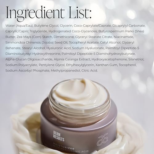 DermResults Advanced Face Moisturizer with Hyaluronic Acid ? Hydrating Facial Cream for Dry Skin ? Anti-Aging Daily Facial Moisturizer for Women & Men - 1.7 oz (50 ml)