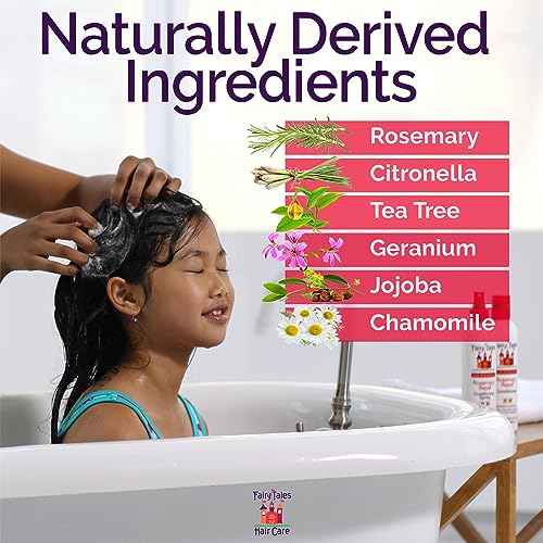 Fairy Tales Rosemary Repel Daily Kids Shampoo, 12 fl oz., Conditioner, 8 fl oz. & Conditioning Spray, 8 fl oz. Star Trio? Kids Like the Smell, Lice Do Not