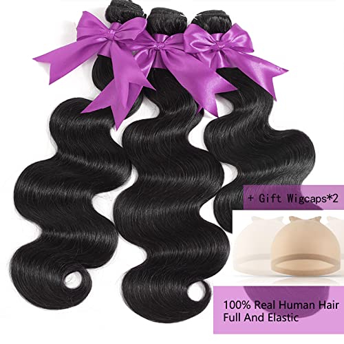 12A Human Hair Bundles 18 20 22 Inch Body Wave Bundles Human Hair 100% Unprocessed Brazilian Virgin Weave 3 Bundles Deals