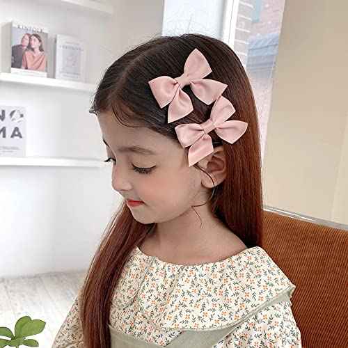 Cute Pink Bowknot Hair Barrettes and Accessories for Little Girls, 2pcs