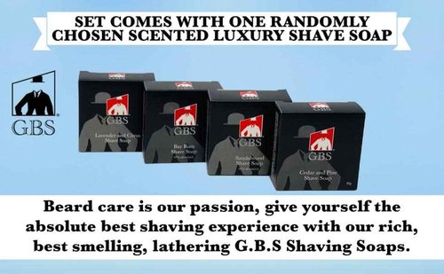 G.B.S Stylish Grooming Shaving Set for Wet Shaving Boxed Ceramic Black Shaving Soap Bowl/Mug with Knob Handle