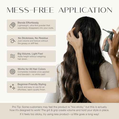 Harmonize Beauty Root Texture Powder for Women - Lifts Roots & Adds Volume to Hair, Styling & Finishing Powder, Talc Free & Natural, All Hair Types